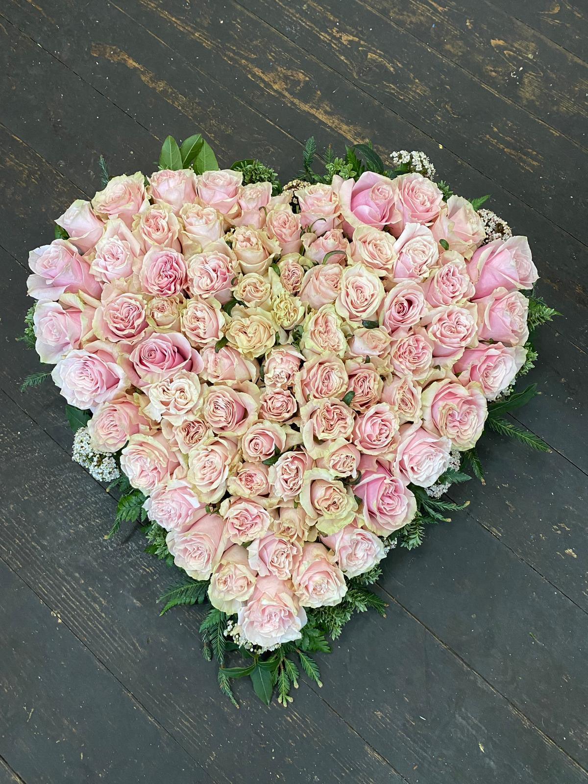 Pink Rose Heart