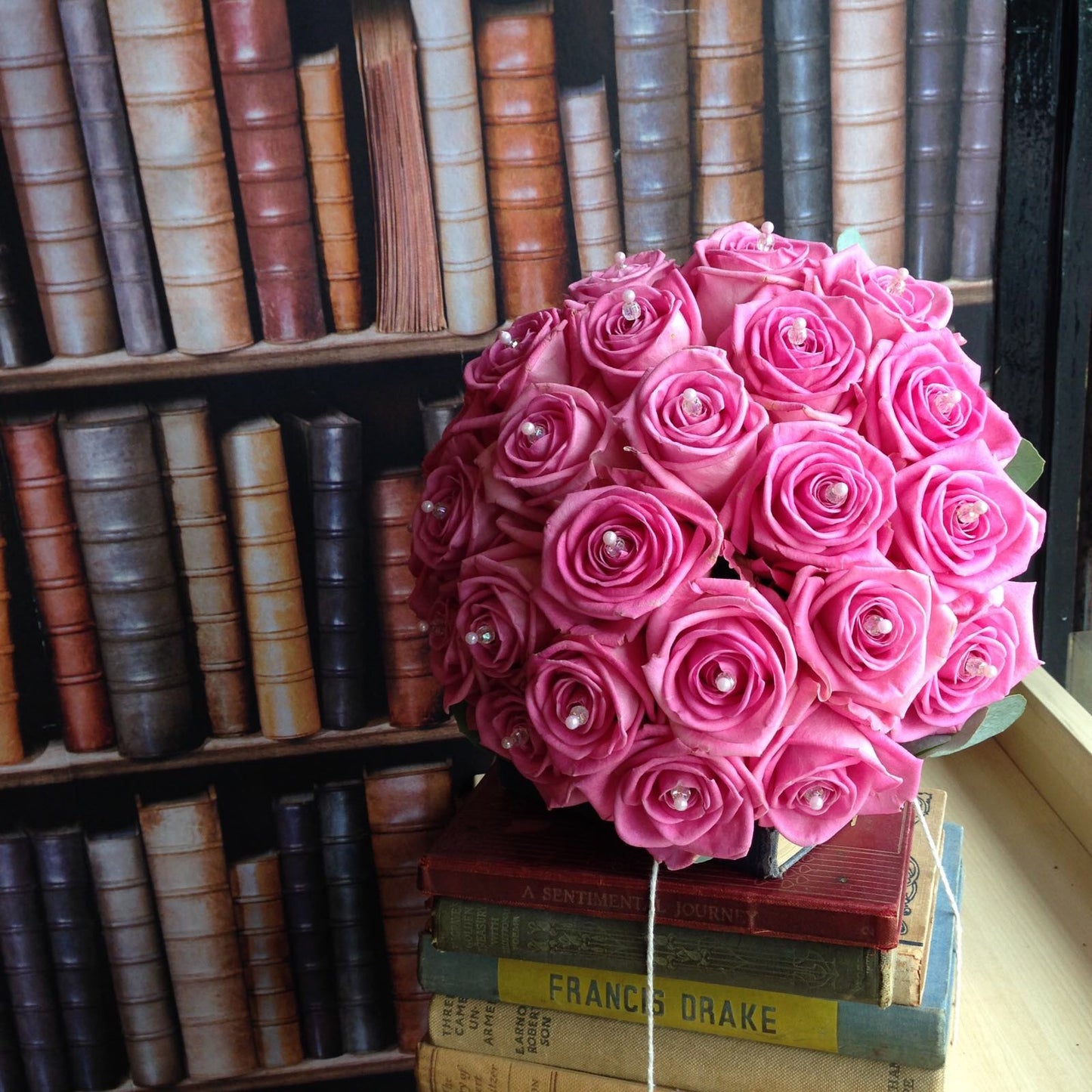 Aqua Pink Brides Bouquet 14
