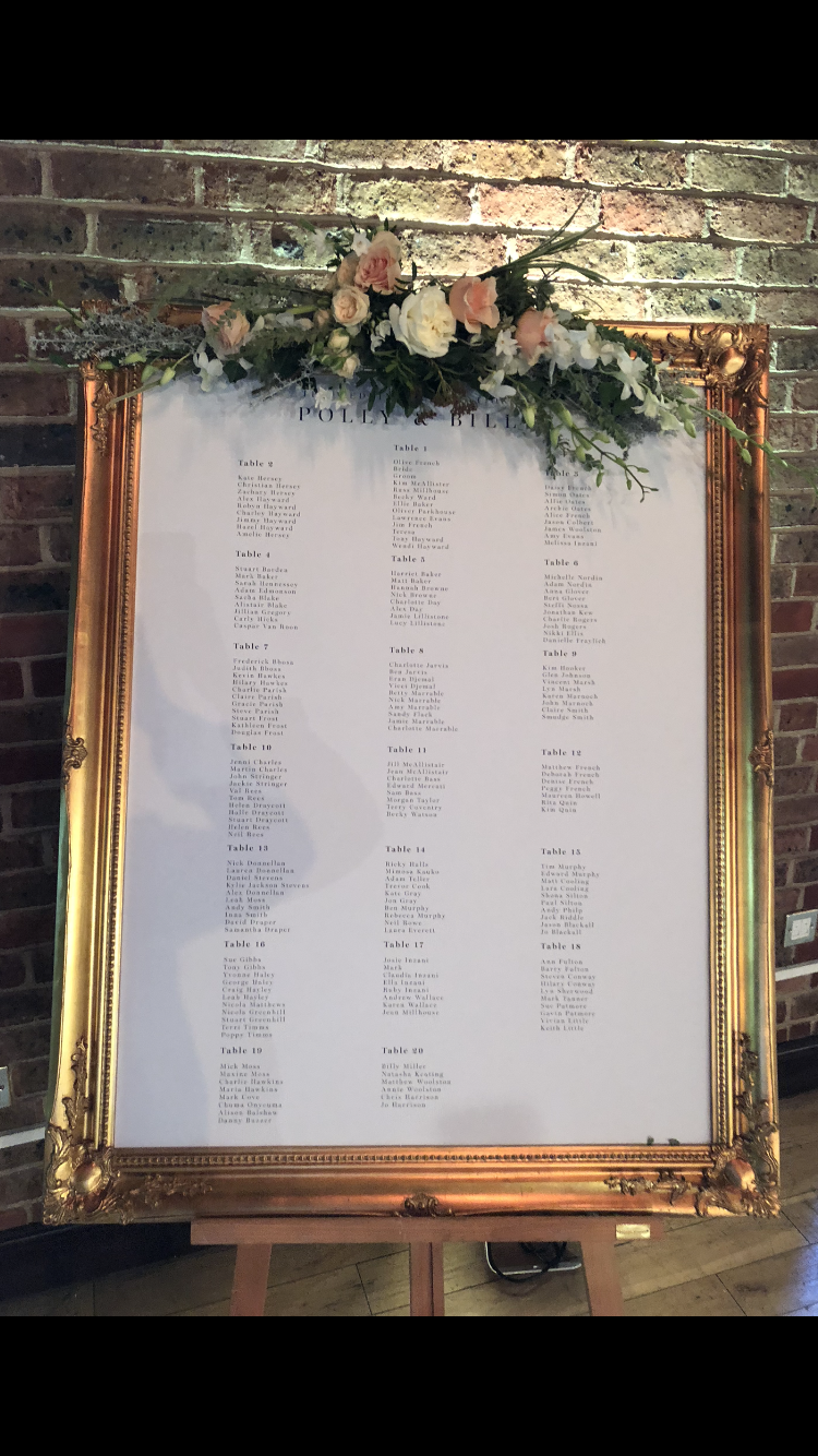 60.Wedding Table Plan