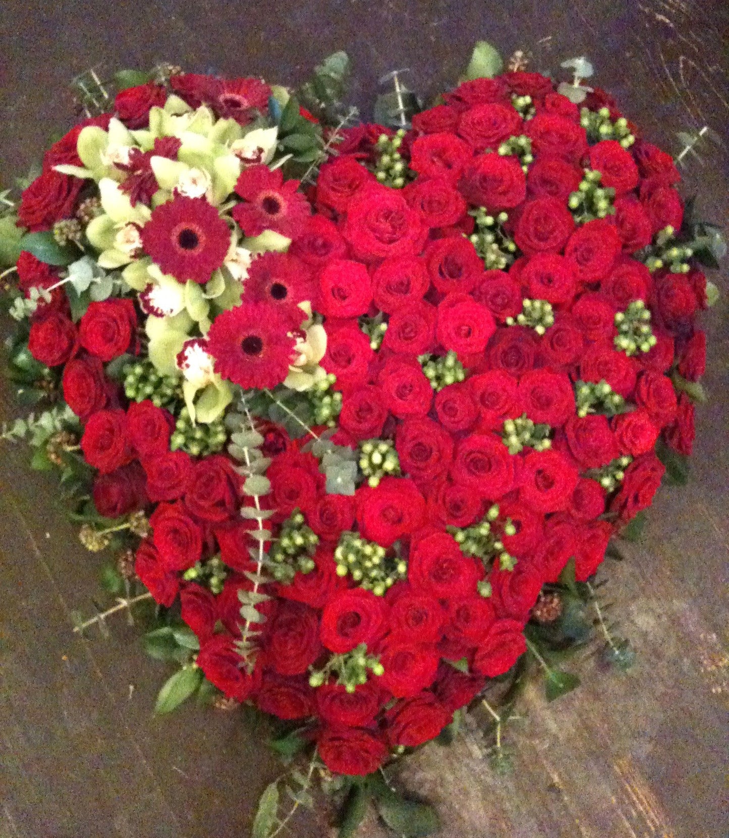 87 . Huge Red Rose Heart