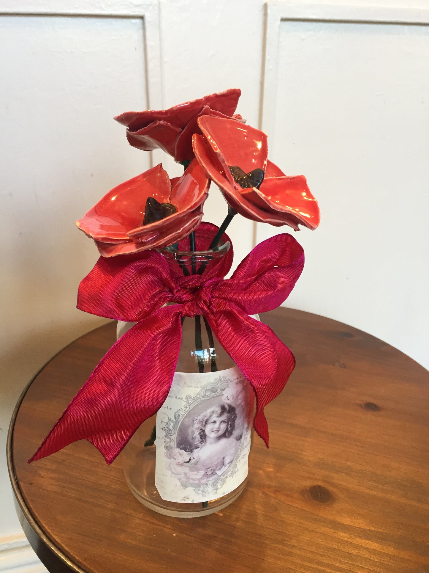 Ceramic Poppy Arrangement