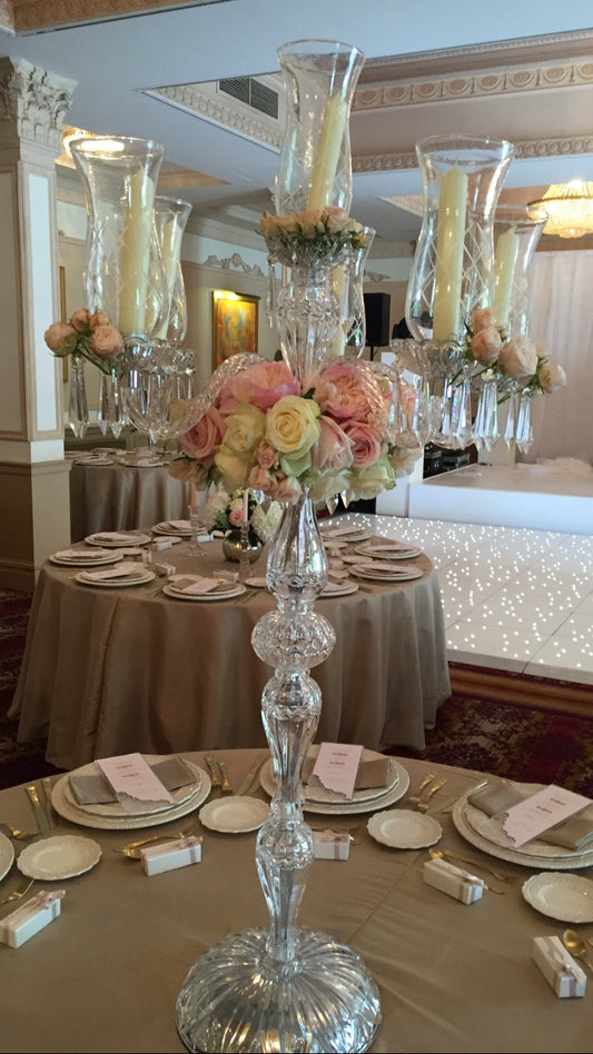 Crystal Candelabra Decorations.