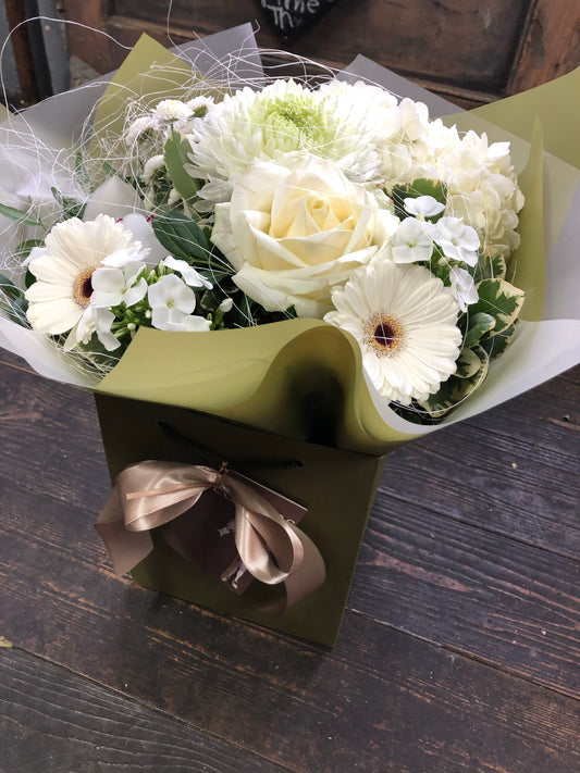 Bouquet in water